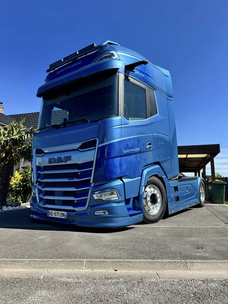 Photo camion bleu