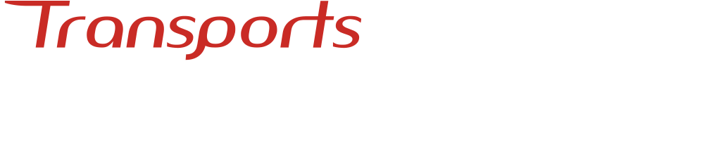 Logo Transports Crombez négatif avec rouge